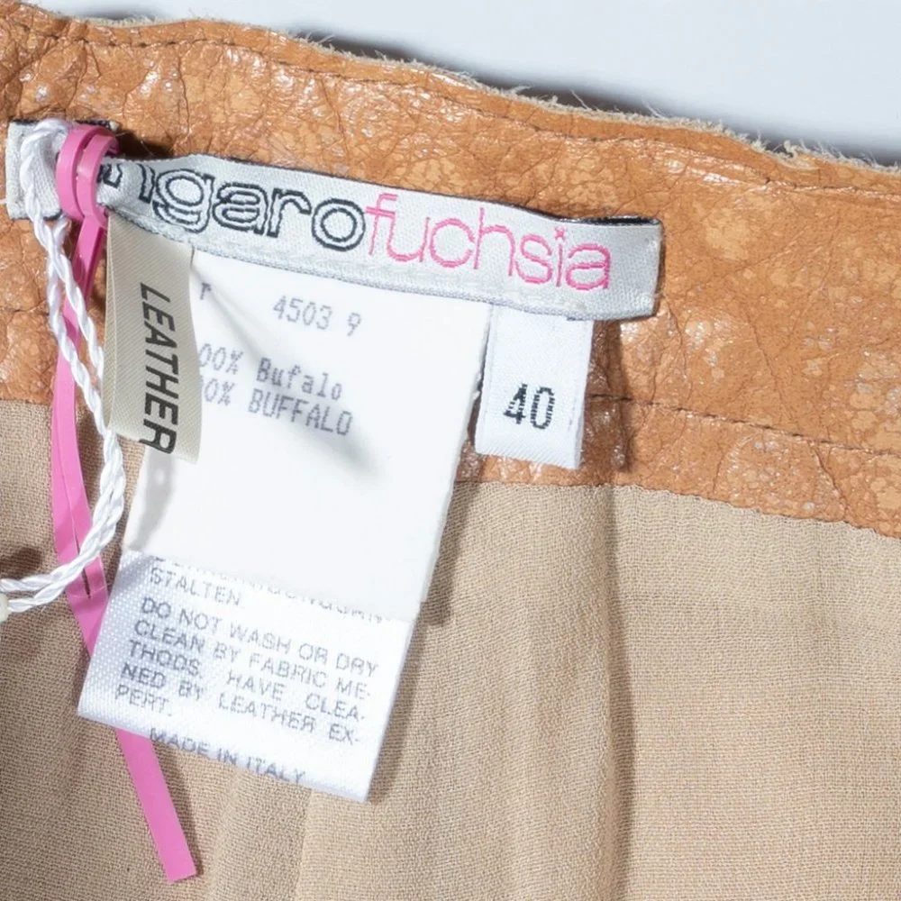 Emanuel Ungaro Fuchsia Leather pants - Size 6 - Picture 12 of 14